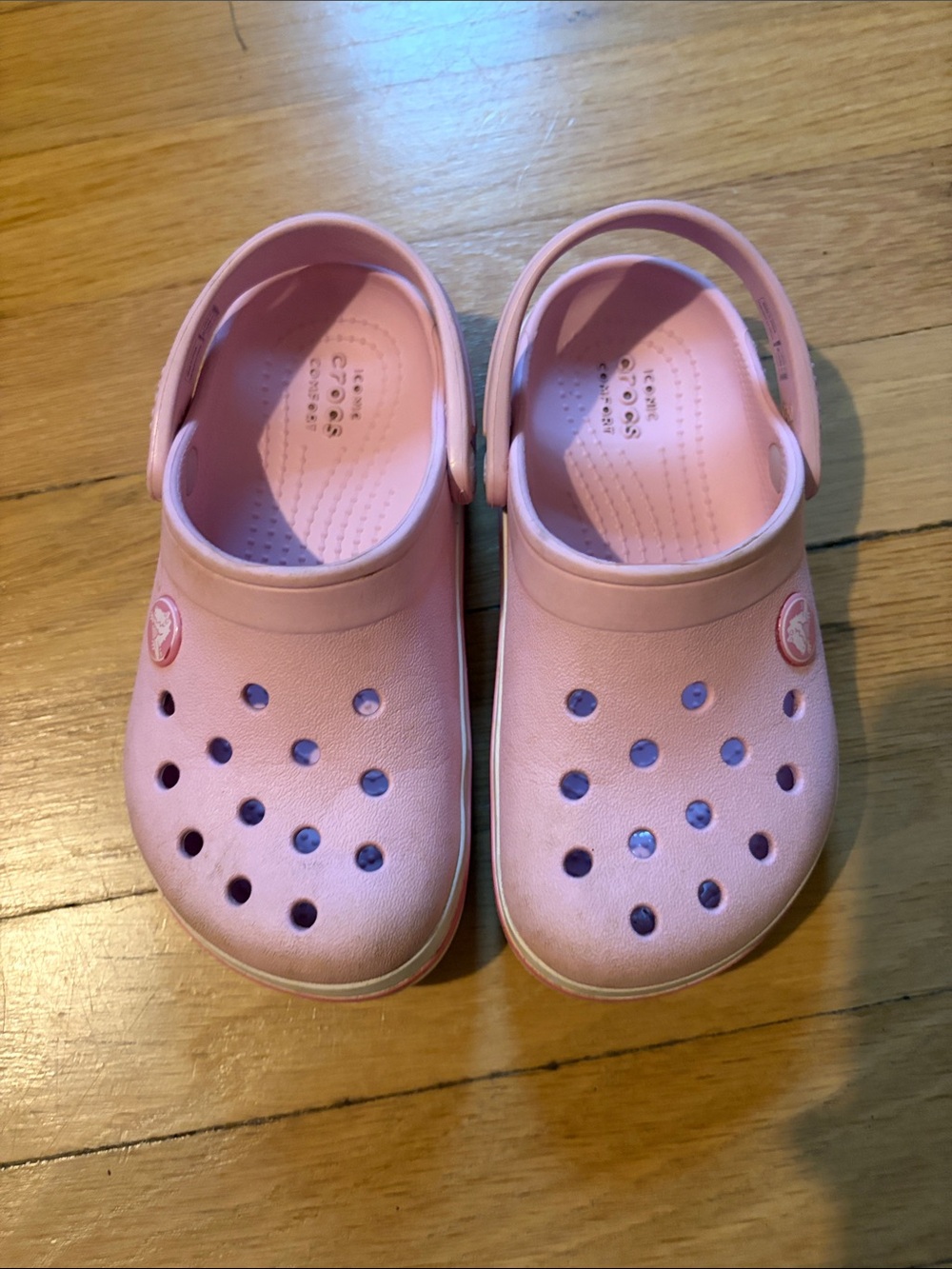 Girls Pink Crocs